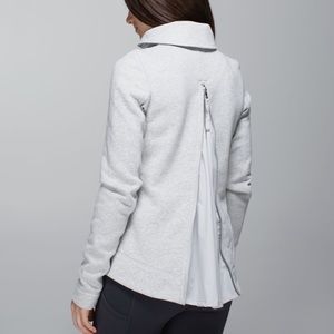 Lululemon Light Grey Vest with Zip Back